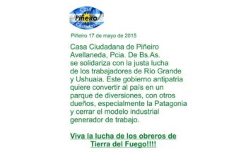 Los trabajadores de tierra del fuego
